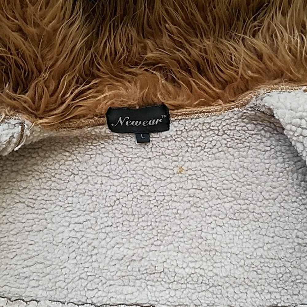 CLASSY & WARM TAN VINTAGE JACKET - Picture 6 of 7